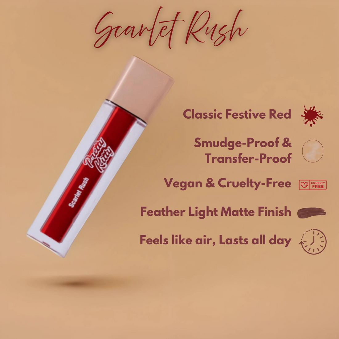 Scarlet Rush - Liquid Lipstick
